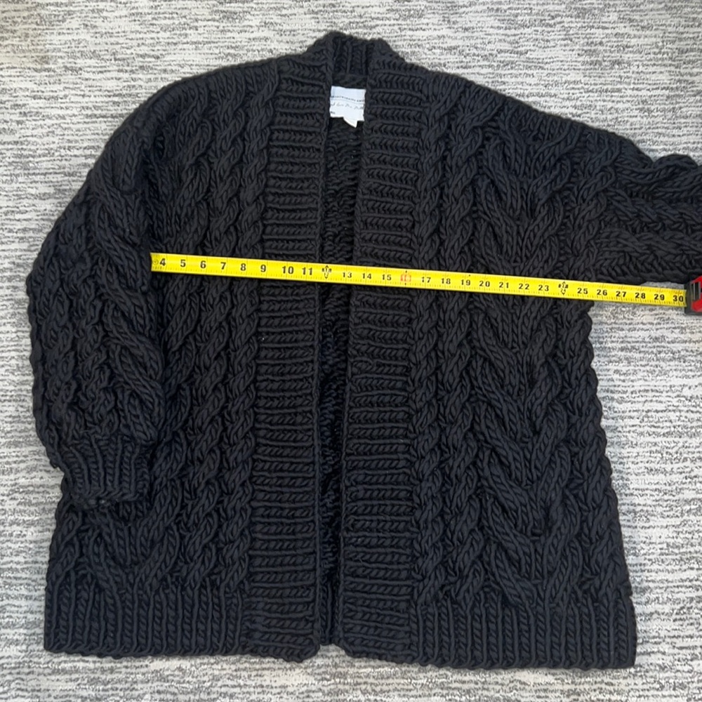 MR MITTENS Cable-Knit Wool Cardigan One Size - Picture 10 of 13
